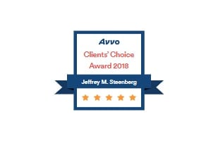 Avvo | Clients' Choice Award 2018 | Jeffrey M. Steenberg | 5 Star